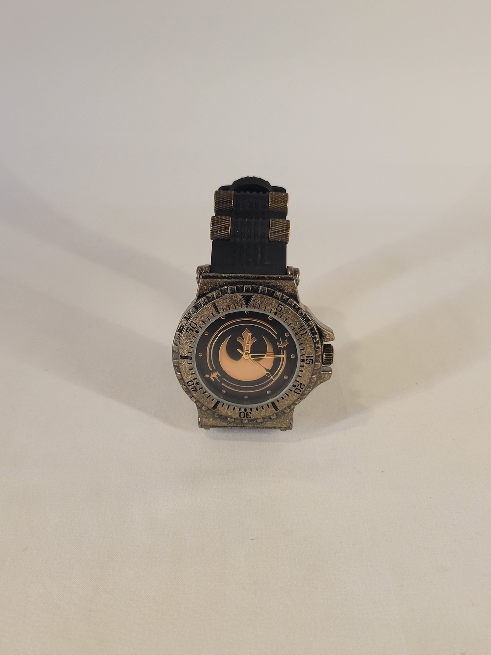 Star Wars Rebel Alliance Men's Watch Accutime SWJ9014WM Black Silicone Brass